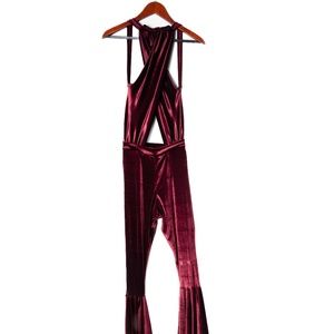 Velvet Flare Jumpsuit